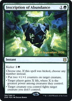 Inscription of Abundance (186) (Prerelease) - Foil
