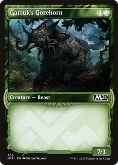 Garruk's Gorehorn (306) (Showcase) - Foil
