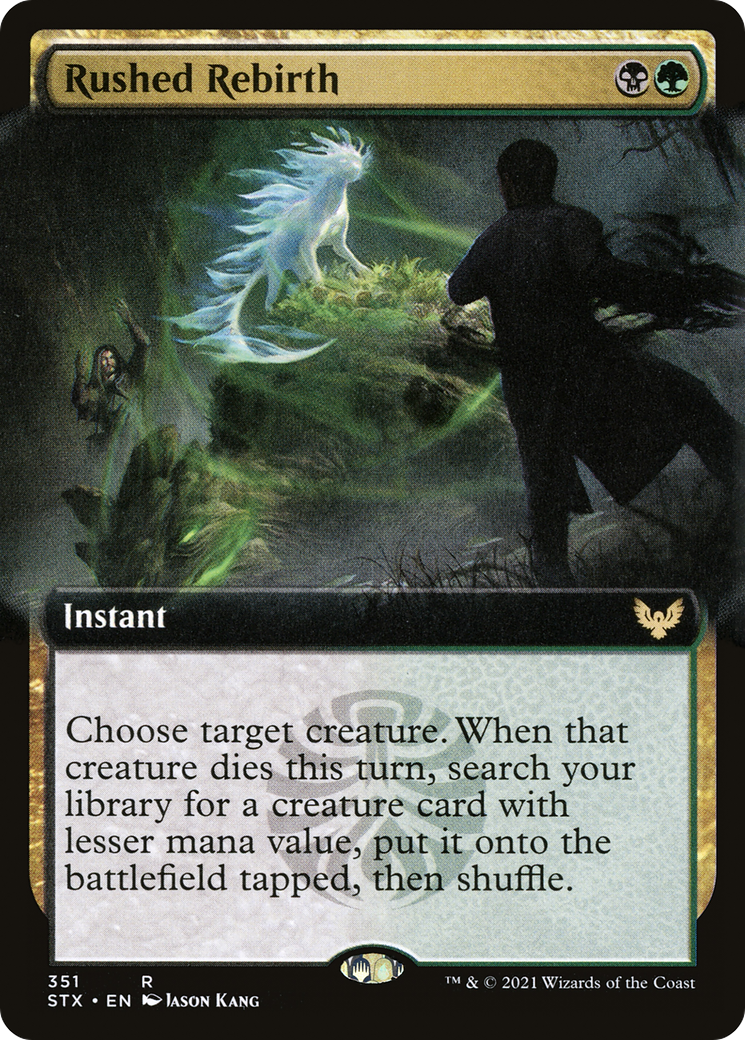 Rushed Rebirth (351) (Extended Art) - Foil