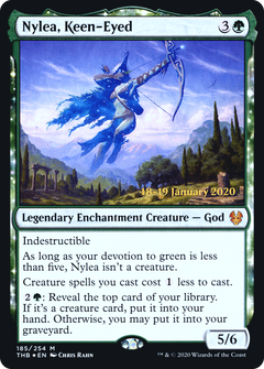 Nylea, Keen-Eyed (185) (Prerelease) - Foil