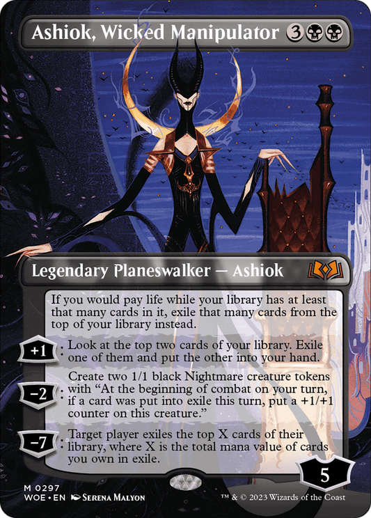 Ashiok, Wicked Manipulator (0297) (Borderless) - Foil