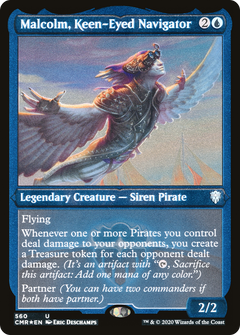 Malcolm, Keen-Eyed Navigator - Foil Etched