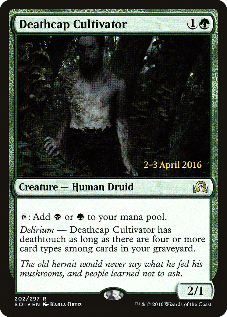 Deathcap Cultivator (202) (Prerelease) - Foil