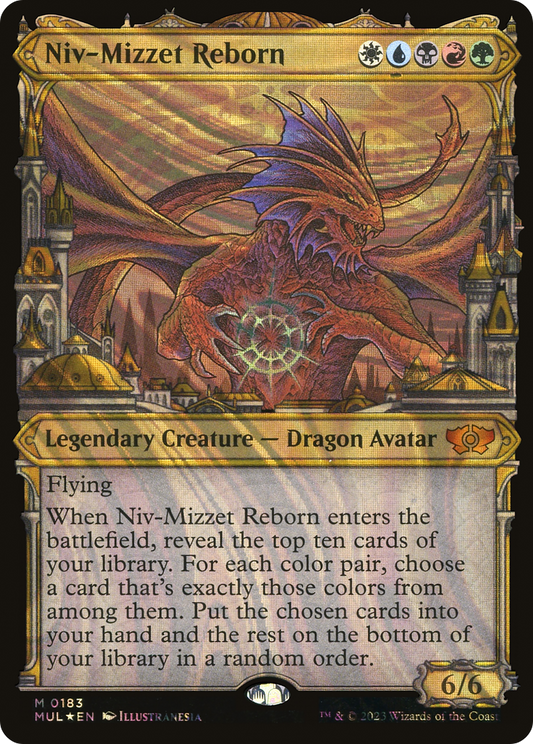 Niv-Mizzet Reborn (0183) (Showcase) - Halo Foil