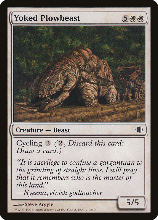 Yoked Plowbeast - Foil