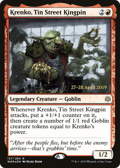 Krenko, Tin Street Kingpin (137) (Prerelease) - Foil