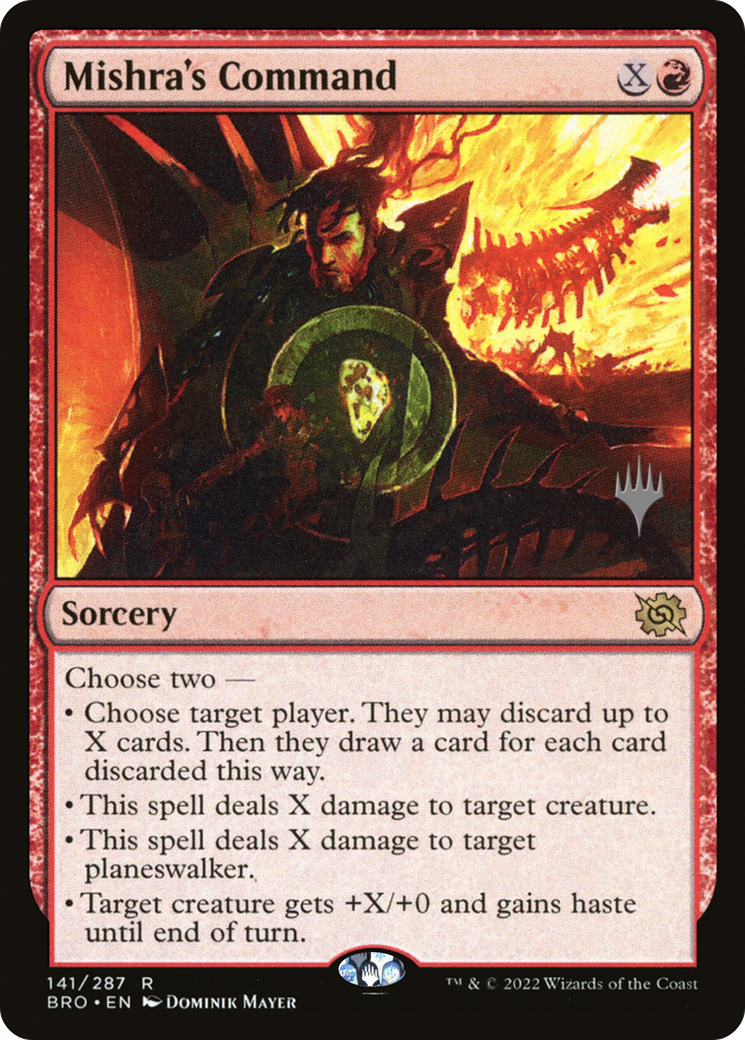 Mishra's Command (141) (Promo Pack) - Foil