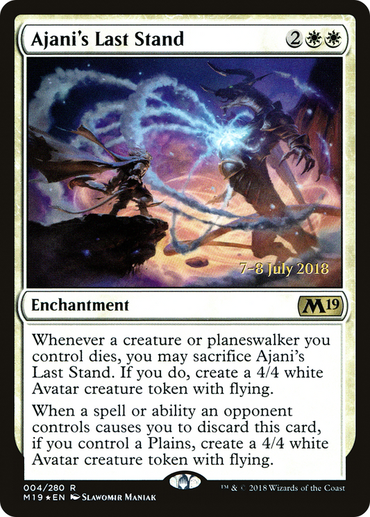 Ajani's Last Stand (004) (Prerelease) - Foil