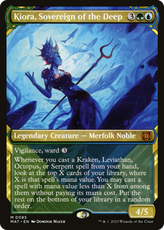 Kiora, Sovereign of the Deep (0085) (Showcase) - Foil
