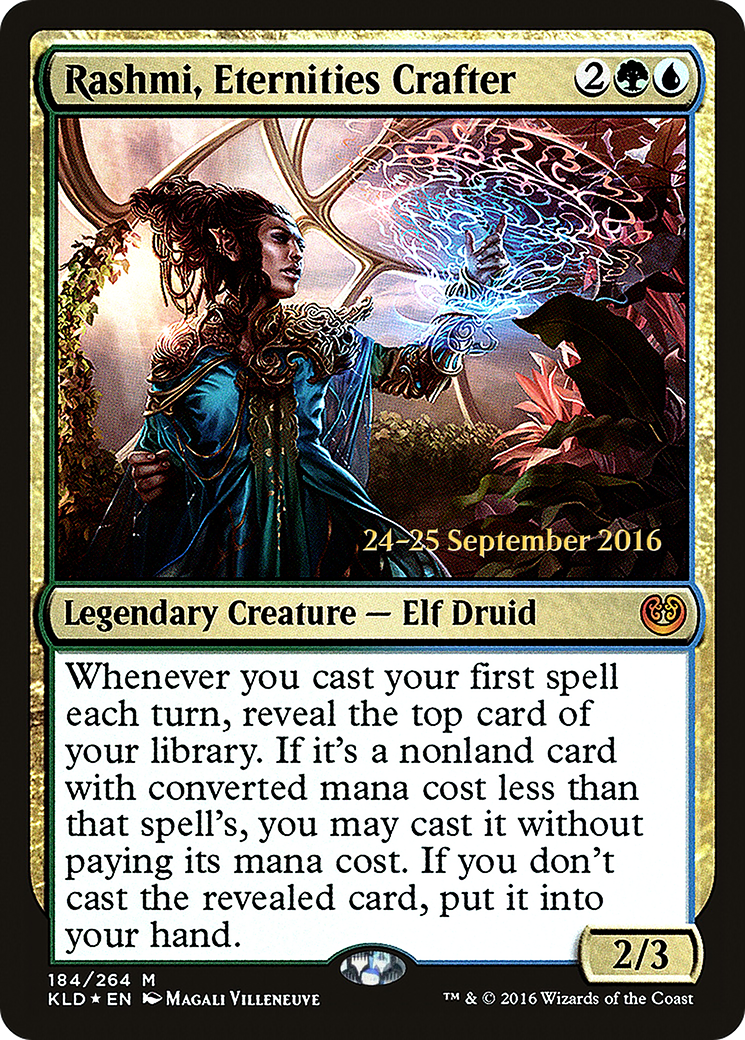 Rashmi, Eternities Crafter (184) (Prerelease) - Foil