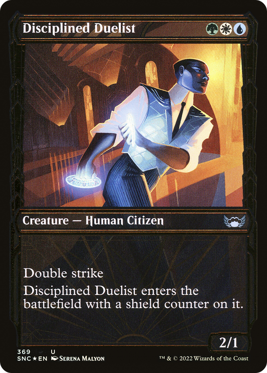 Disciplined Duelist (369) (Showcase) - Gilded Foil
