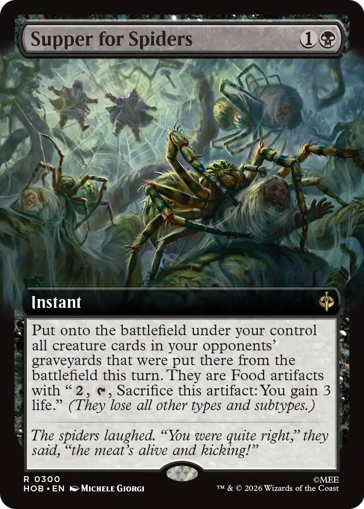 Supper for Spiders (0300) (Extended Art) (HOB) - Foil