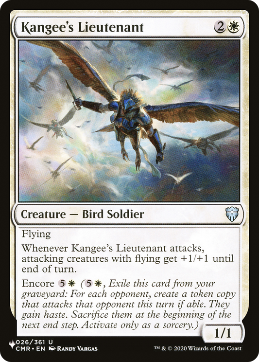 Kangee's Lieutenant (CMR-26) (PLST)