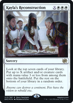 Kayla's Reconstruction (010) (Prerelease) - Foil