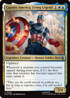 Captain America, Living Legend (0449) (MSH) - Surge Foil