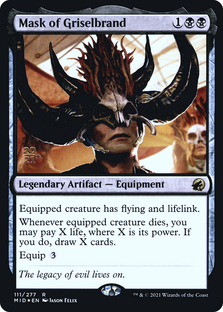 Mask of Griselbrand (111) (Prerelease) - Foil