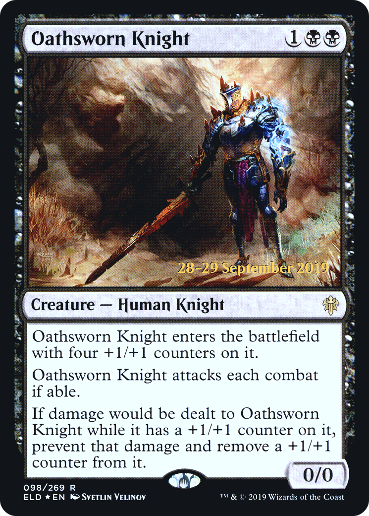 Oathsworn Knight (098) (Prerelease) - Foil
