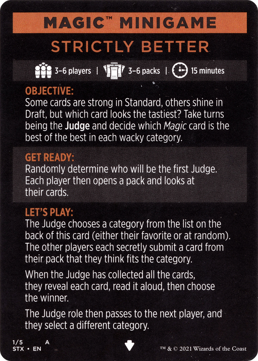 Magic Minigame: Strictly Better (MSTX)