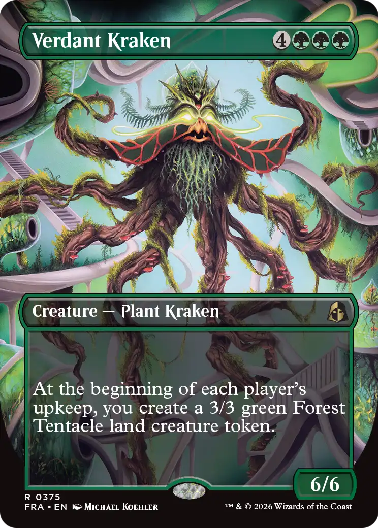 Verdant Kraken (0375) (Borderless) (FRA)