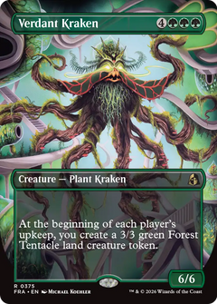 Verdant Kraken (0375) (Borderless) (FRA) - Foil