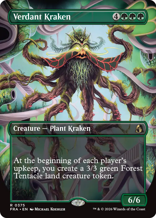 Verdant Kraken (0375) (Borderless) (FRA) - Foil