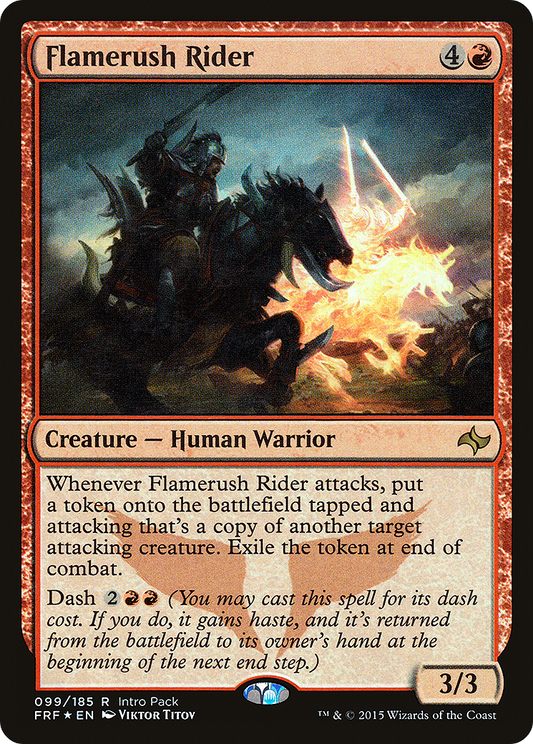 Flamerush Rider (099) (Intro Pack) - Foil