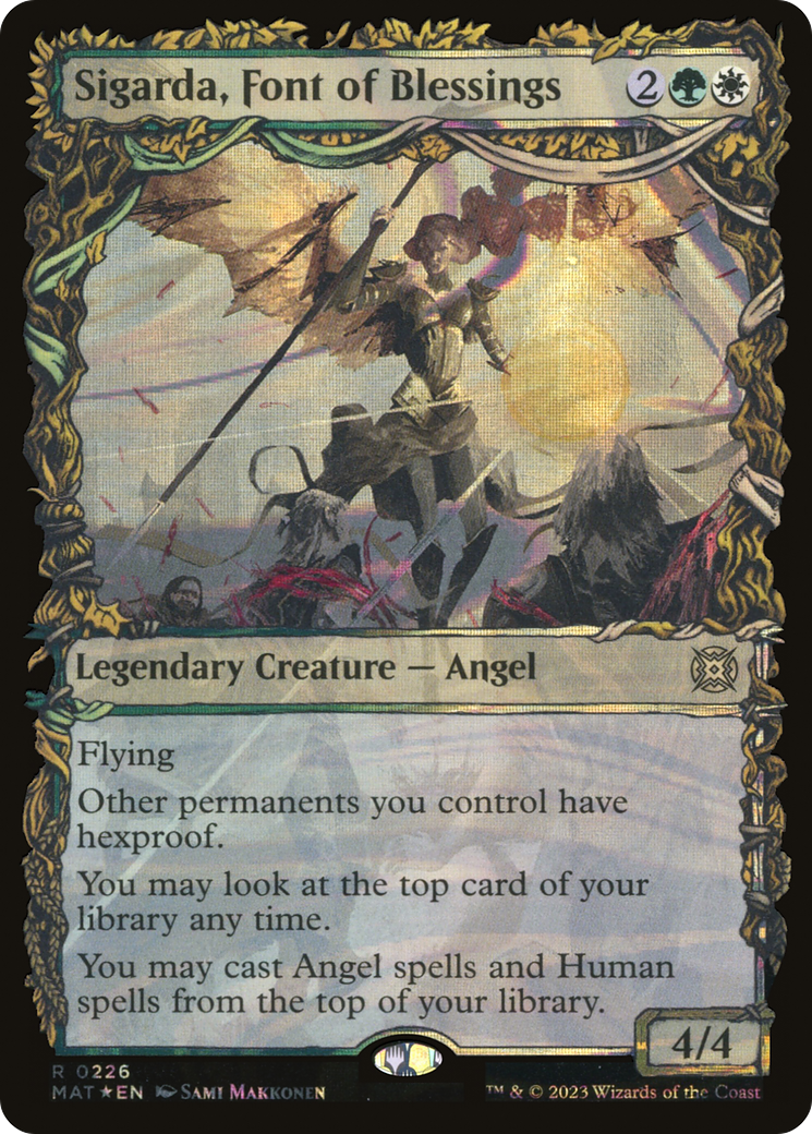 Sigarda, Font of Blessings (0226) (Showcase) - Halo Foil