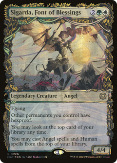 Sigarda, Font of Blessings (0226) (Showcase) - Halo Foil