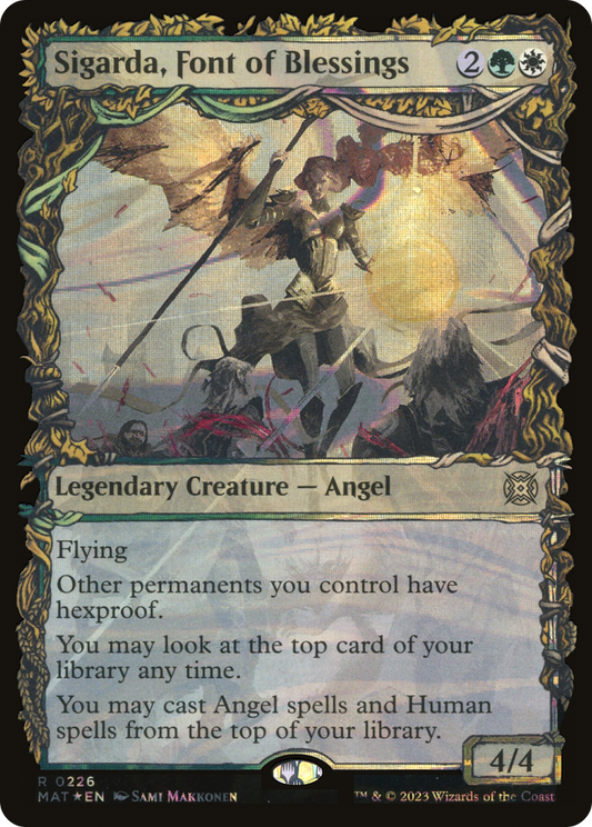 Sigarda, Font of Blessings (0226) (Showcase) - Halo Foil