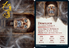 Demilich (04/81) Art Card (AAFR) - Gold-Stamped Signature