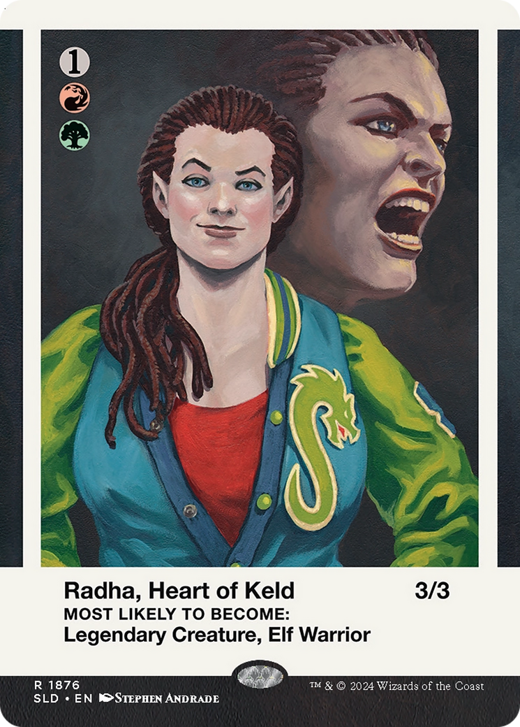 Radha, Heart of Keld // Radha, Heart of Keld (1876) (Reversible) (Showcase) (SLD) - Foil