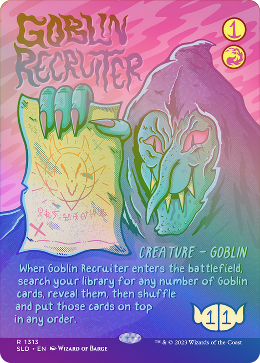 Goblin Recruiter (1313) (Showcase) - Rainbow Foil