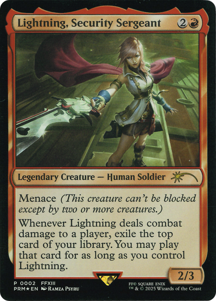 Lightning, Security Sergeant (0002) - Foil pmei