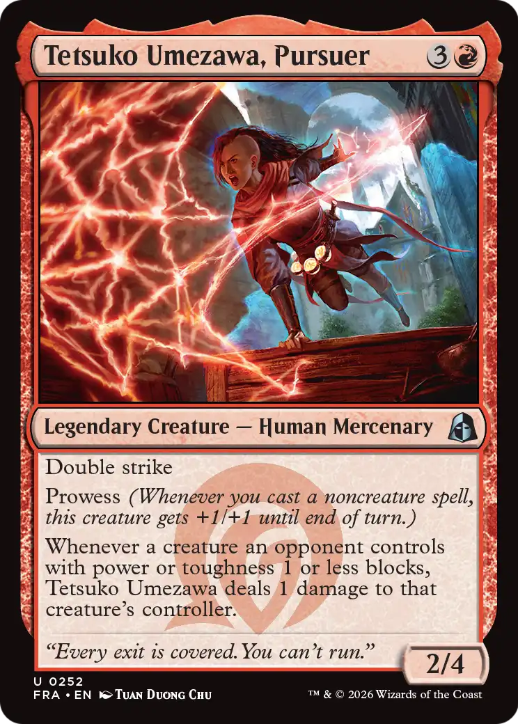 Tetsuko Umezawa, Pursuer (FRA)
