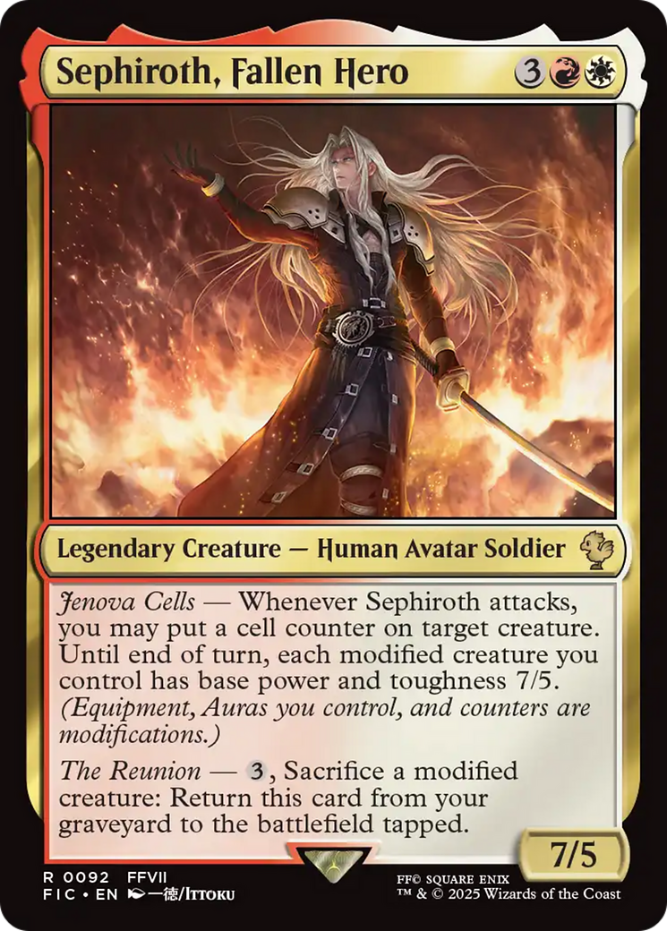 Sephiroth, Fallen Hero - Surge Foil