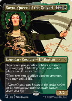 Savra, Queen of the Golgari (500) (Borderless) - Foil