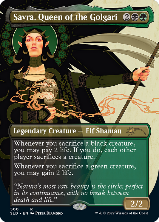 Savra, Queen of the Golgari (500) (Borderless)