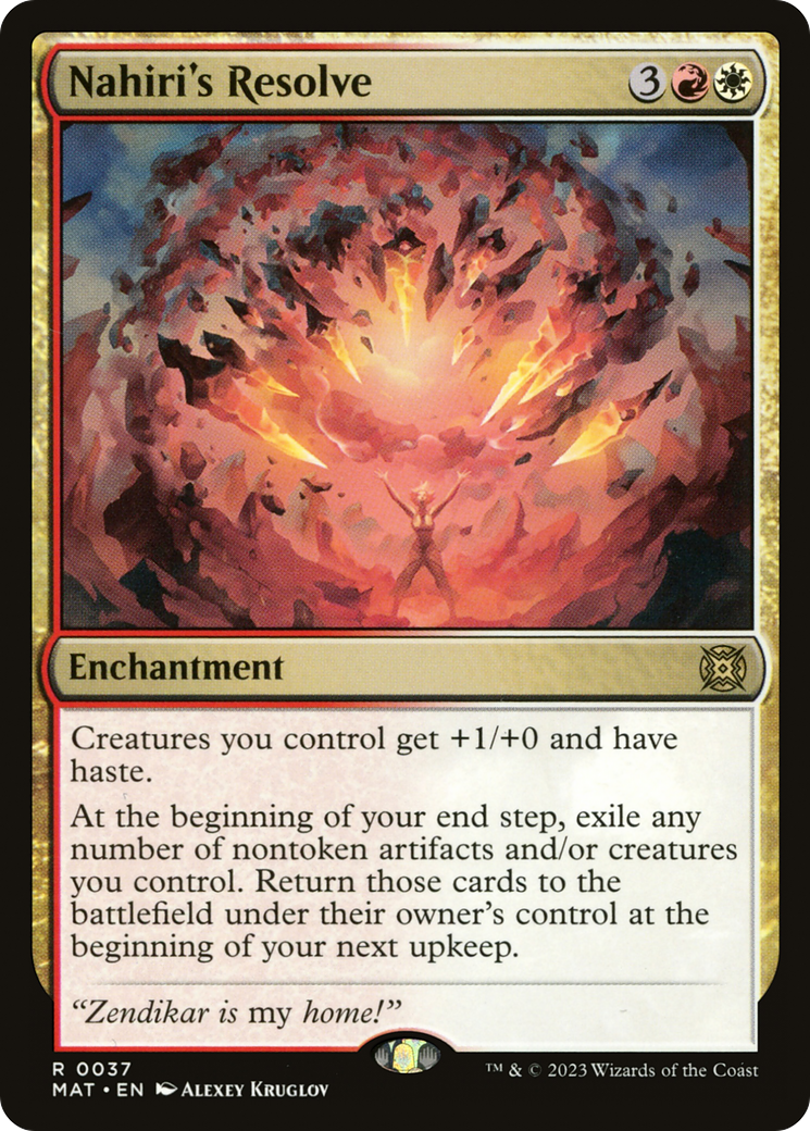 Nahiri's Resolve - Foil