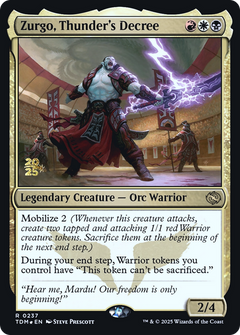 Zurgo, Thunder's Decree (0237) (Prerelease) (PTDM) - Foil