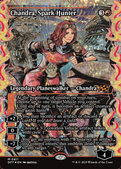 Chandra, Spark Hunter (0411) (Japanese) (Showcase) (DFT) - Fracture Foil