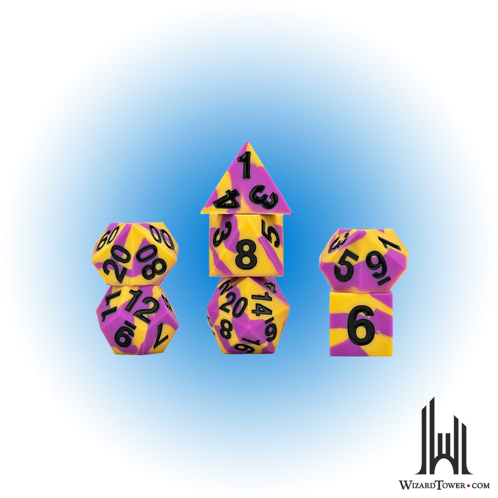 Dice Set - Silicone Pride Intersex 7ct
