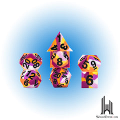 Dice Set - Silicone Pride Lesbian 7ct