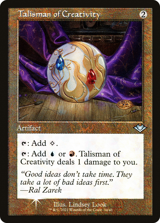 Talisman of Creativity (034) (Retro Frame) - Foil Etched