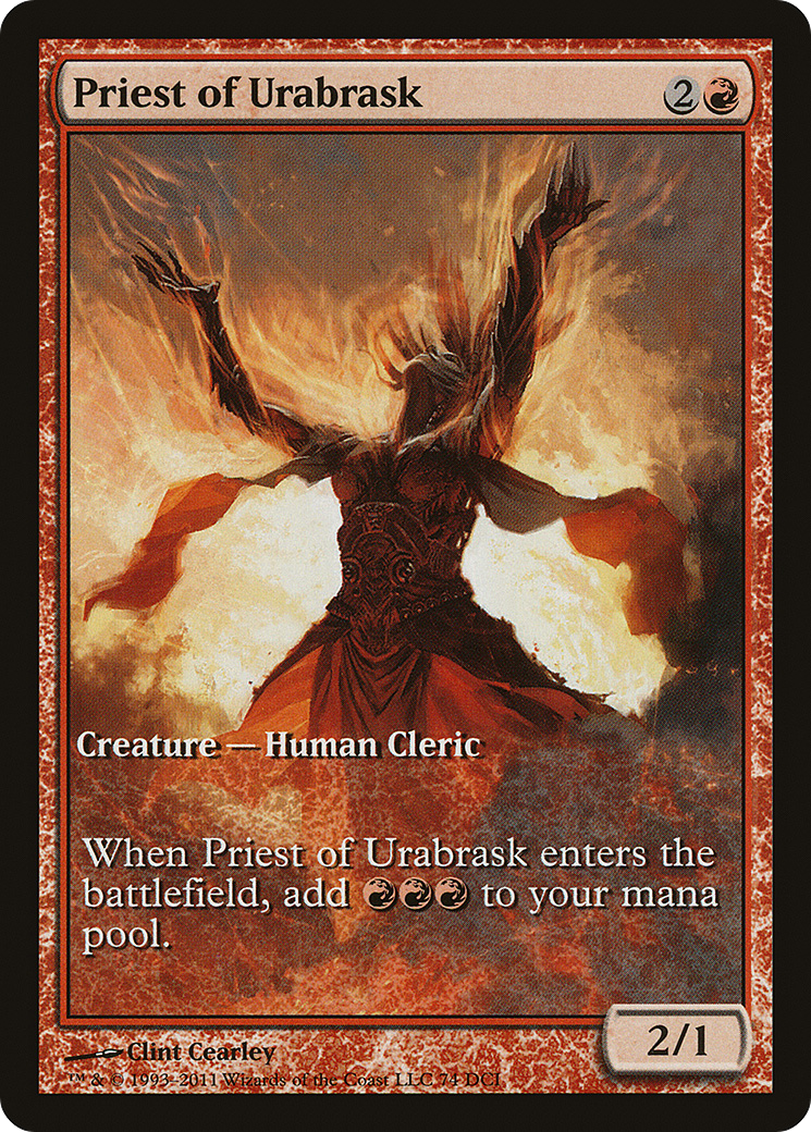 Priest of Urabrask - Extended Art Game Day Promo