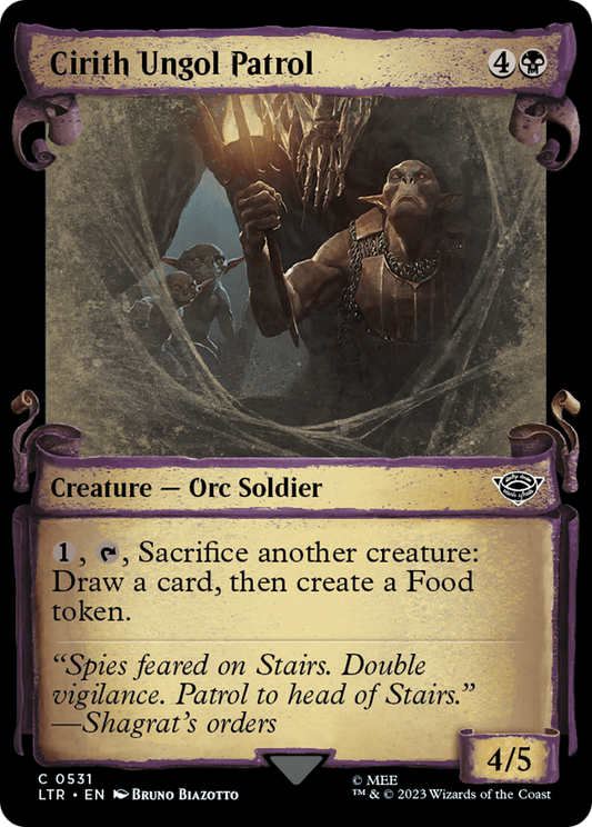 Cirith Ungol Patrol (0531) (Showcase) - Silver Foil