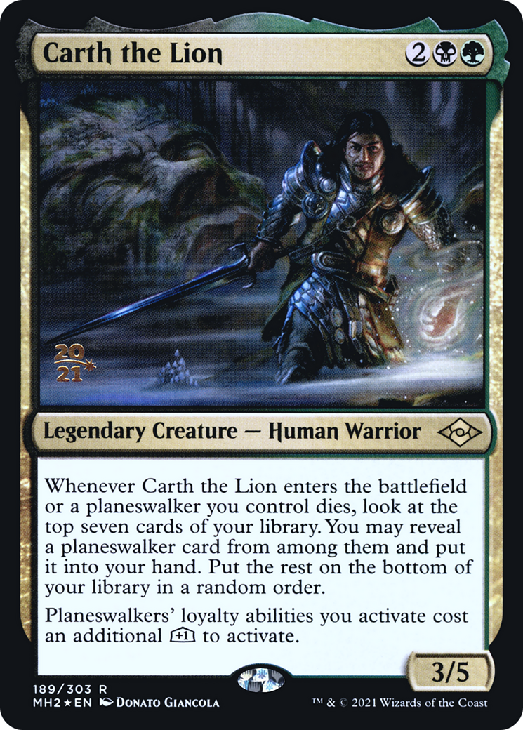 Carth the Lion (189) (Prerelease) - Foil