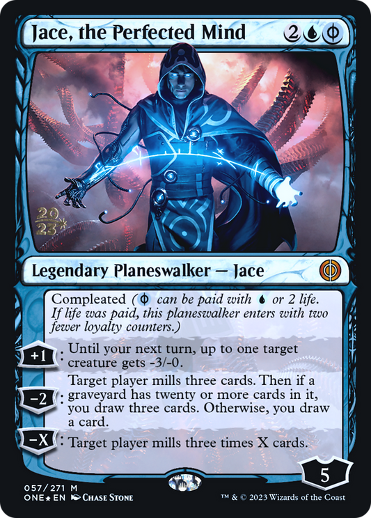 Jace, the Perfected Mind (057) (Prerelease) - Foil