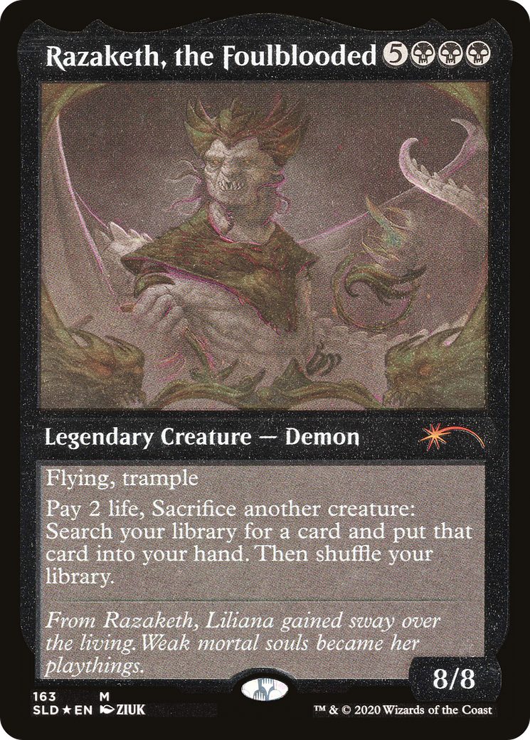 Razaketh, the Foulblooded (163) - Foil Etched