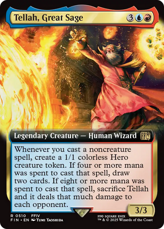 Tellah, Great Sage (0510) (Extended Art) - Foil