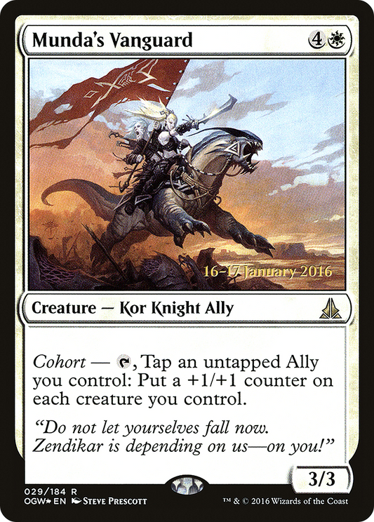 Munda's Vanguard (029) (Prerelease) - Foil